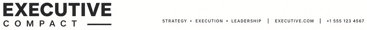 Executive Compact letterhead sample